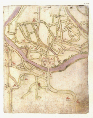 Piante di popoli e strade. Capitani di parte guelfa (1580-1595). Archivio di stato di Firenze.