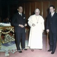 Aldo e Alessandro Olschki con Giovanni XXIII